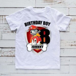 Paw Patrol Marshall Kids Birthday Shirt