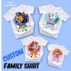 Personalized Paw Patrol Inspired Birthday T Shirt