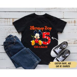 Personalized Disney Mickey Birthday Shirt For Family