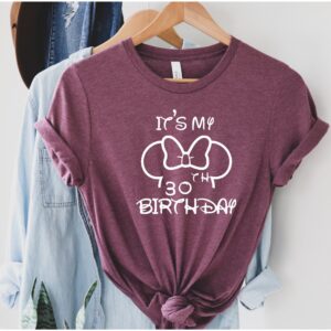 Personalized Mickey 30th Birthday Shirt