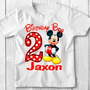 Personalized Mickey Birthday Shirt Gifts For Kids