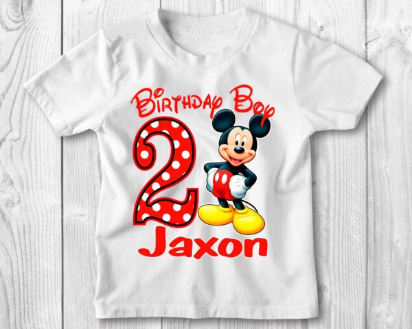 Personalized Mickey Birthday Shirt Gifts For Kids