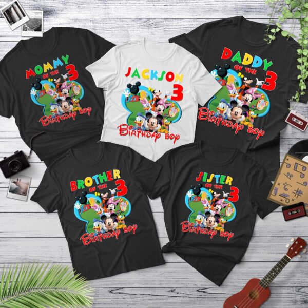 Personalized Mickey Clubhouse Birthday Shirt