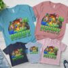 Personalize Minecraft Birthday Boy Matching Family Shirt