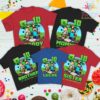 Custom Creeper Minecraft Birthday Party Shirt