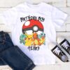 Pokemon Birthday Pikachu Personalized Family Shirt