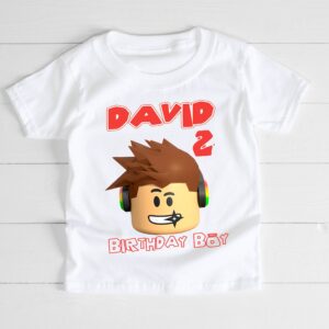 Personalized Roblox Birthday Boy Shirt