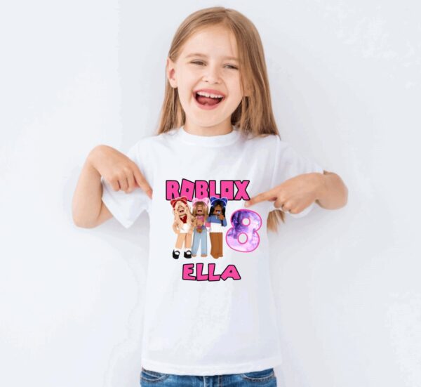 Personalized Roblox Birthday Girl 2022 Shirt