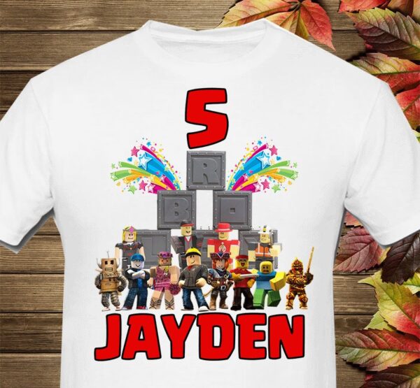 Personalized Roblox Birthday Shirt For Toddler