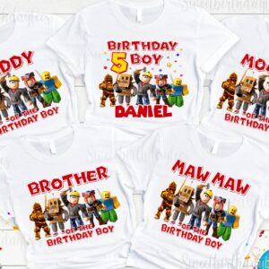 Personalized Roblox Family Matching Shirts