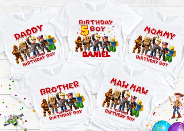 Personalized Roblox Family Matching Shirts