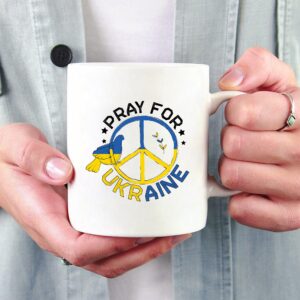 Pray For Ukraine Free Stop War Mug