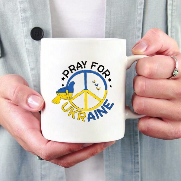 Pray For Ukraine Free Stop War Mug