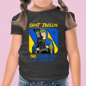 Saint Javelin The Protector Of Ukraine Shirt Peace Love Ukrainian