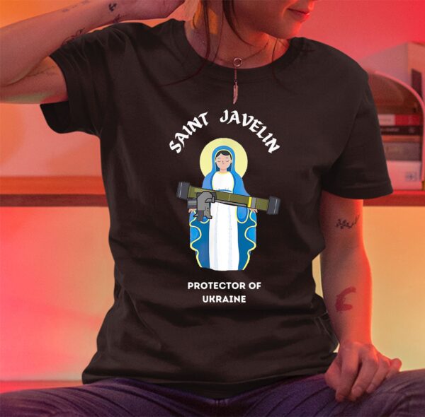 Saint Javelin The Protector Of Ukraine Pray For Peace Shirt