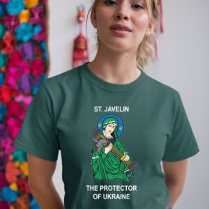 Saint Javelin The Protector Of Ukraine Pray For Ukranian Shirt