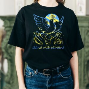 Stand With Ukraine Freedom and Peace Dove Support Ukraine Shirt