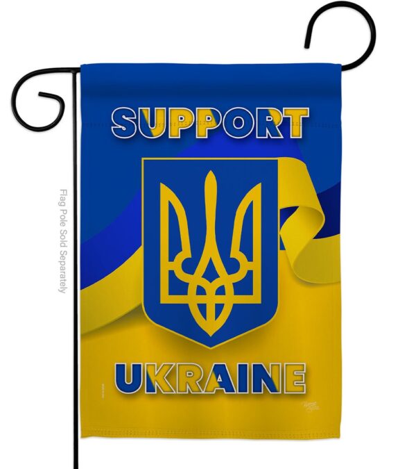 Support Ukraine Garden Flag Outdoor Decorative