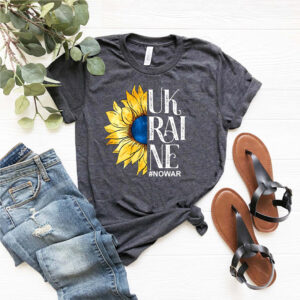 Ukraine No War Sunflower Stand With Shirt