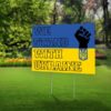 We Stand With Ukraine Yard Sign Pray For