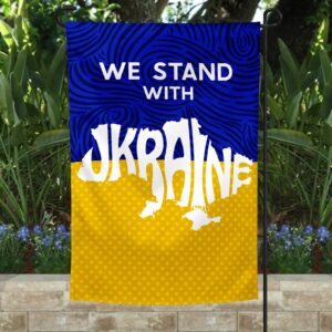 We Stand With Ukraine World Peace Flag