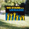 I Stand With Ukraine Yard Sign Pray For Ukrainan