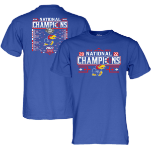 Kansas 2022 NCAA Men's National Champions Double Sided Shirt