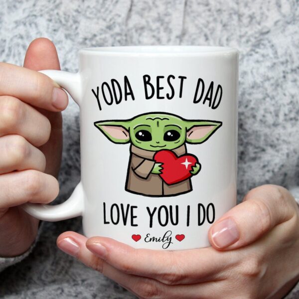 Baby Yoda Best Dad Ever Mug