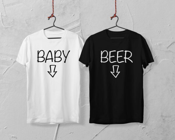 Pregnancy Announcement Shirt Baby And Beer Belly