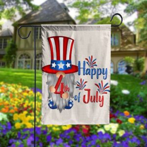 4th Of July American Gnomes Garden Flag