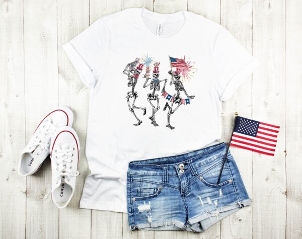 4th Of July Dancing Skeleton Shirt