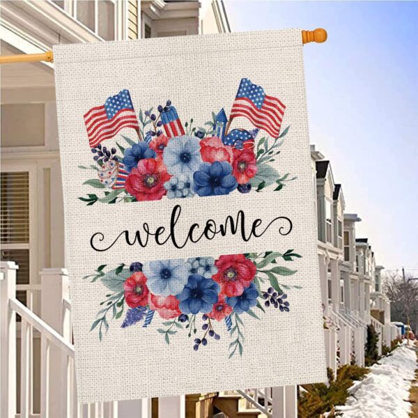 4th Of July Independence Day Garden Flag