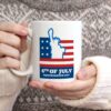 Personalized Merica Mug 4th Of July White Coffee