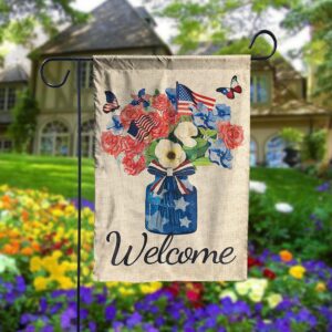 4th Of July Patriotic Garden Flag