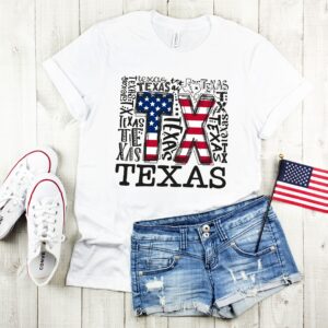 4th Of July Texas Flag Shirt