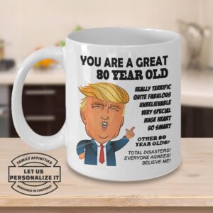 80th Birthday Gift Trump Mug