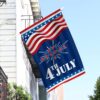 Patriotic 4th July Garden Sunflower Flag