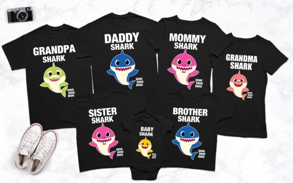 Baby Shark Family Matching Shirts