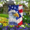 Cardinal Bird Patriotic 4th Of July Garden Flag