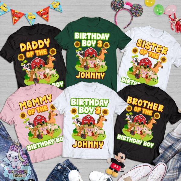 Custom Farm Birthday Shirt