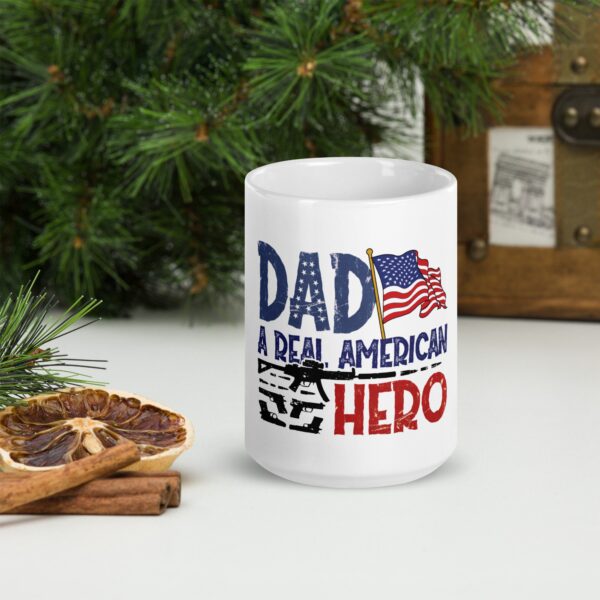 Dad The Real Hero Mug