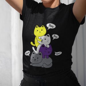 Enby Pride Kittens Nonbinary LGBT T-Shirt