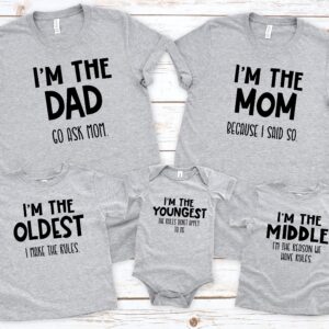 Family Matching I’m The Dad Go Ask Mom Shirt