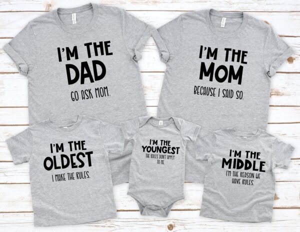 Family Matching I’m The Dad Go Ask Mom Shirt