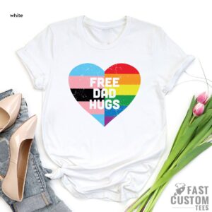 Free Dad Hugs LGBT Shirt