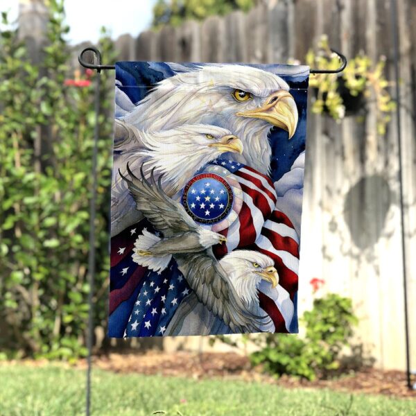 Freedom Eagle 4th Of July Garden Flag