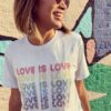 Love Wins Rainbow Heart Pride Shirt