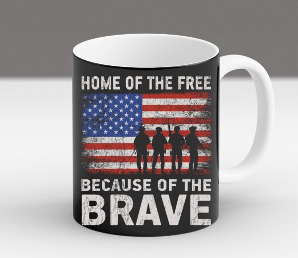 Home Of The Free Memorial Day Patriotic Coffee Mug