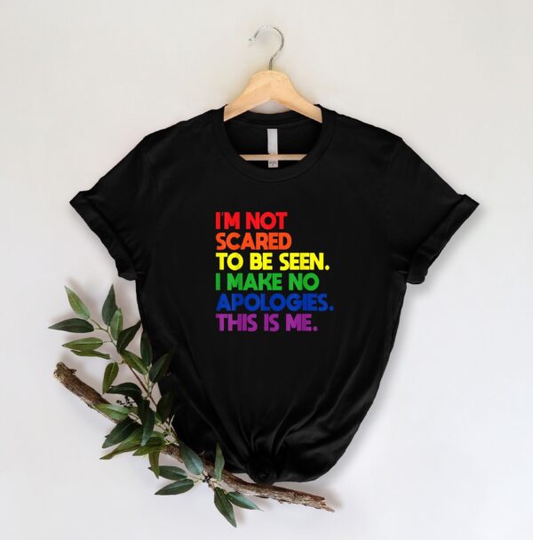 I’m Not Scared To Be Seen I Make No Apologies This Is Me Shirt