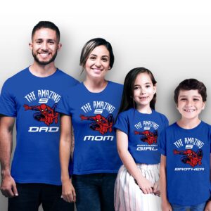 Spiderman Family Birthday Party Shirt